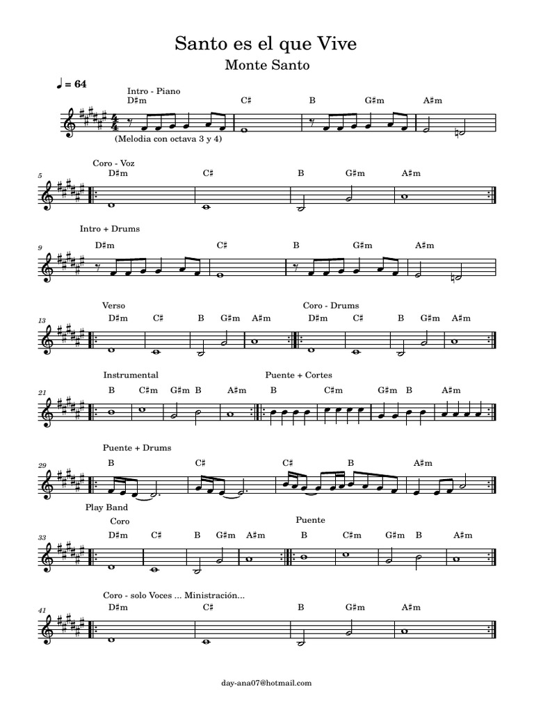 Santo Es El Que Vive Monte Santo PDF
