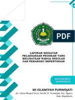 Laporan Kegiatan Pelaksanaan Program Yang Melibatkan Warga Sekolah Dan Pemangku Kepentingan