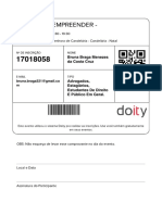 Comprovante de Inscrição - Doity