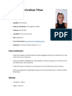 Curriculum Vitae María