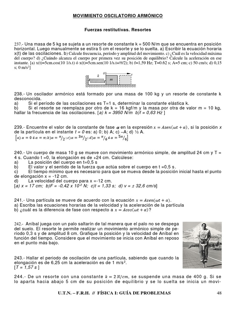 6 - Armónico Péndulos Ondas | PDF | Oscilación | Olas