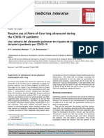 Routine Use of Point-of-Care Lung Ultrasound During The COVID-19 Pandemic