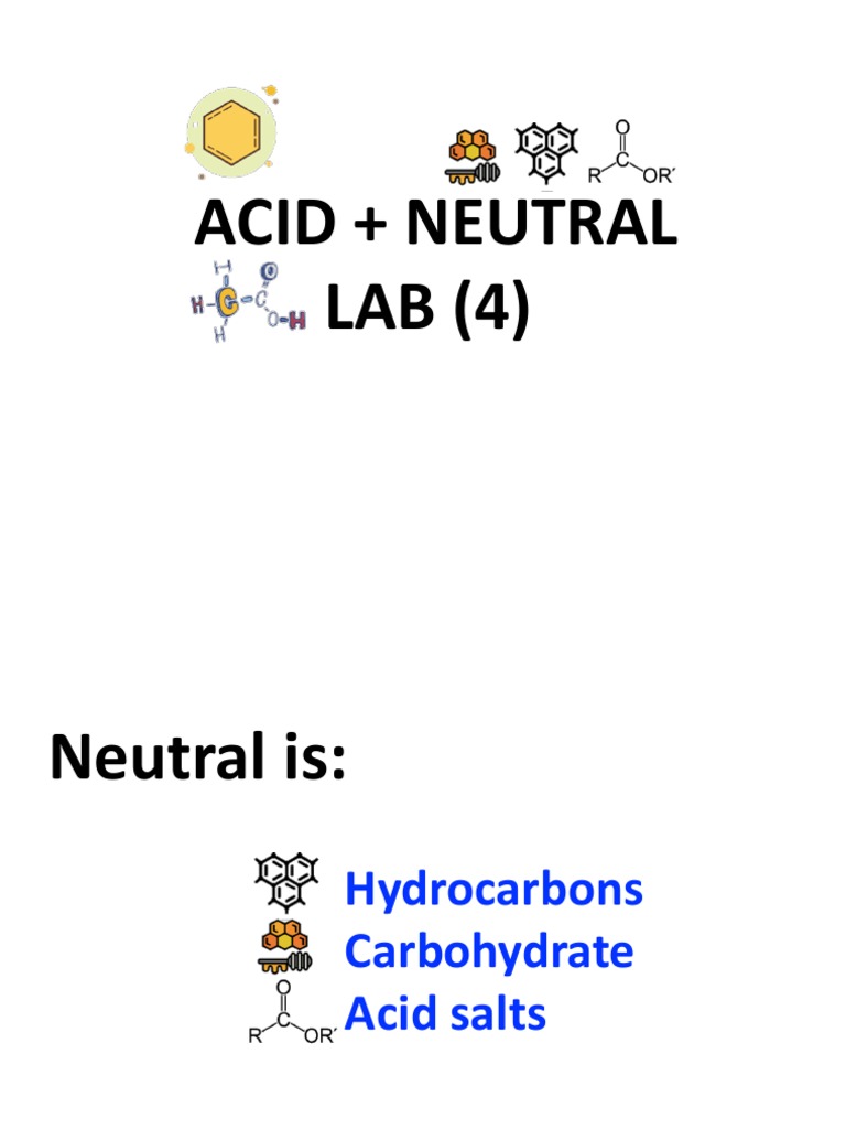 Lab 4 Acid + Neutral (A+n) | PDF