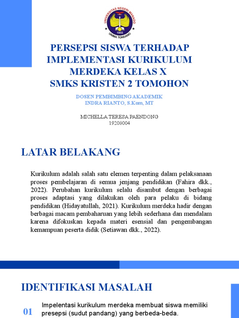 Persepsi Siswa Terhadap Implementasi Kurikulum Merdeka Kelas X Smks ...