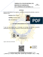Dirección General de La Policía Nacional Civil Ministerio de Gobernación Gobierno de La República de Guatemala, C.A