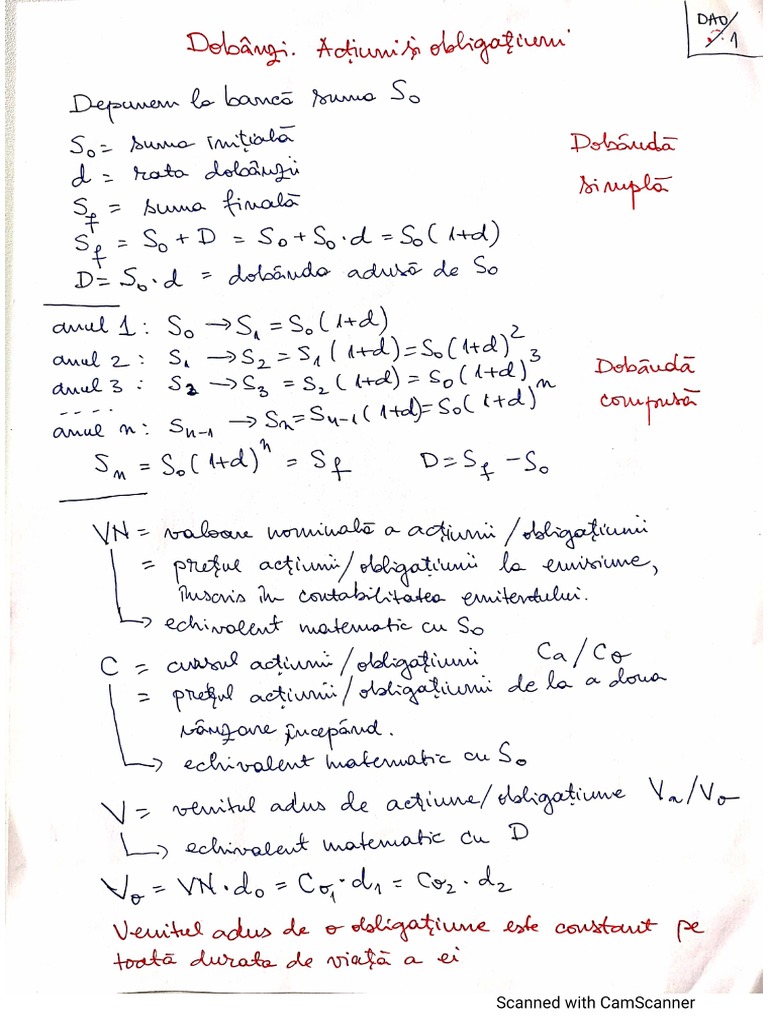 Actiuni Si Obligatiuni PDF