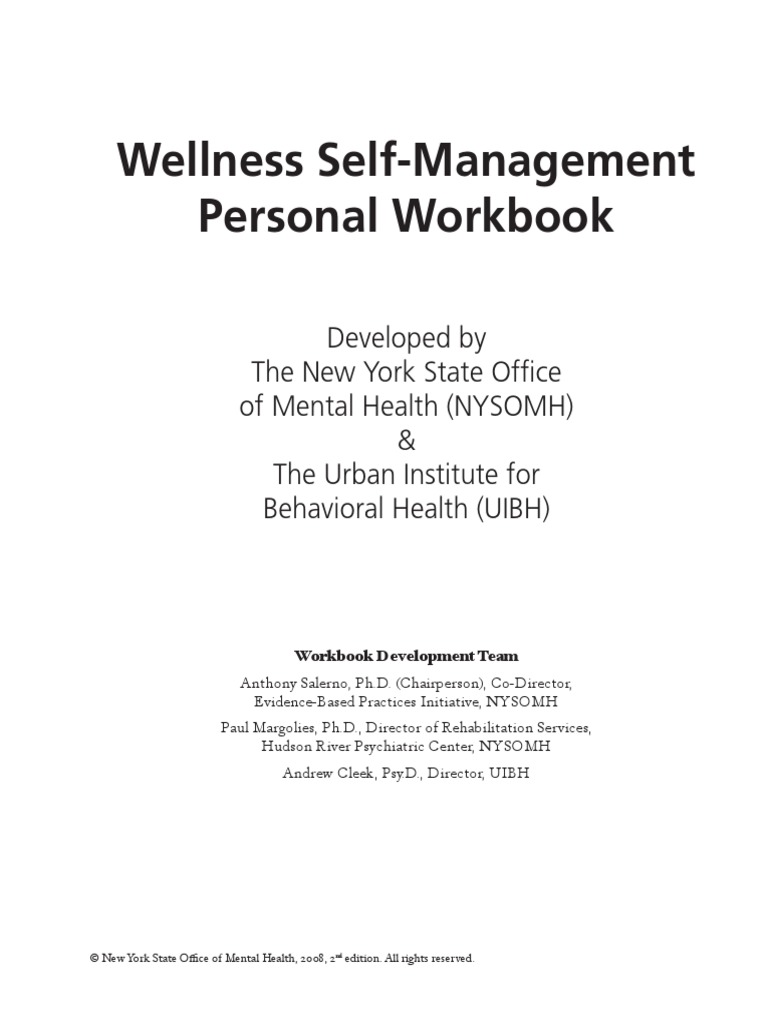 Wellness Self-Management Workbook | PDF | Thought | Mental Disorder