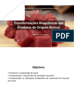 Aula - Bioquímica Dos Produtos de Origem Animal - Carne PDF