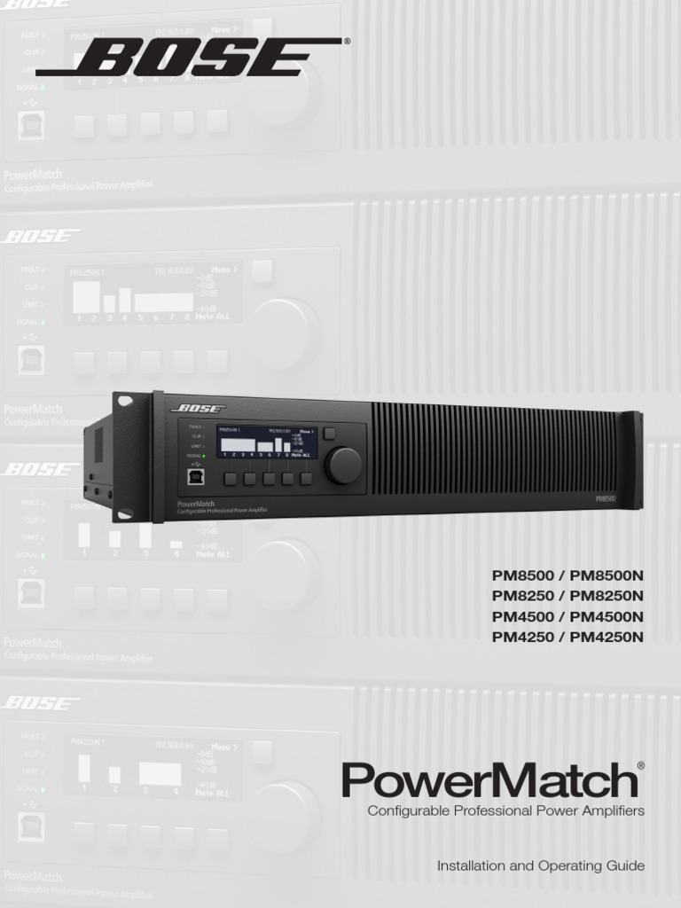 Powermatch Installation and Safety Guidelines PDF Loudspeaker