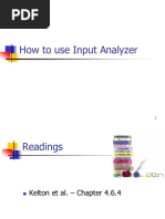 Input Analyzer Instructions