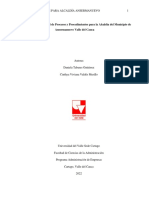 Diseño Del Manual de Procesos y Procedimientos para La Alcaldía Del Municipio de Ansermanuevo Valle Del Cauca