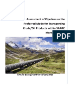 Study On Assessment of Pipelines of CrudeOil Products Within SAARC - 24.02.2020