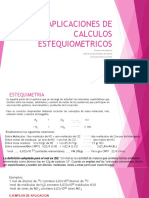 Aplicaciones de Calculos Estequiometricos