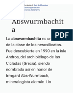 Guía de Minerales Abswurmbachita