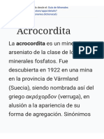 Guía de Minerales Acrocordita