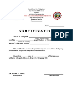 Certification For (4Ps)