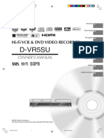 D-Vr5Su: Hi-Fi VCR & DVD Video Recorder