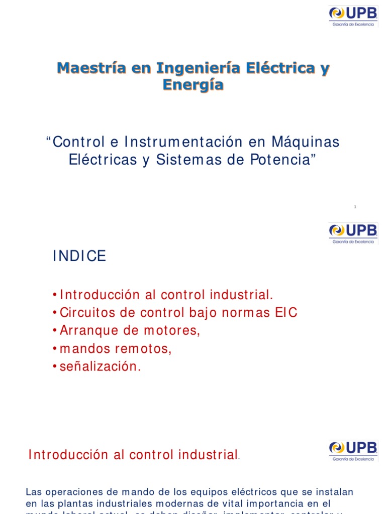 Control e Instrumentación Eléctrica | PDF | Relé | Corriente eléctrica