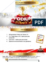 Paso A Paso Reconocimiento Ganadores Podium Titanes 2.0 y TYC