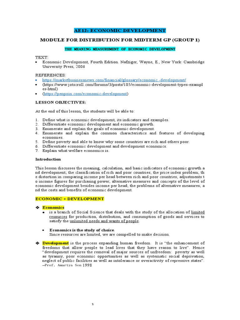 Group 1 Module 1 Midterm | PDF | Gross Domestic Product | Consumption ...