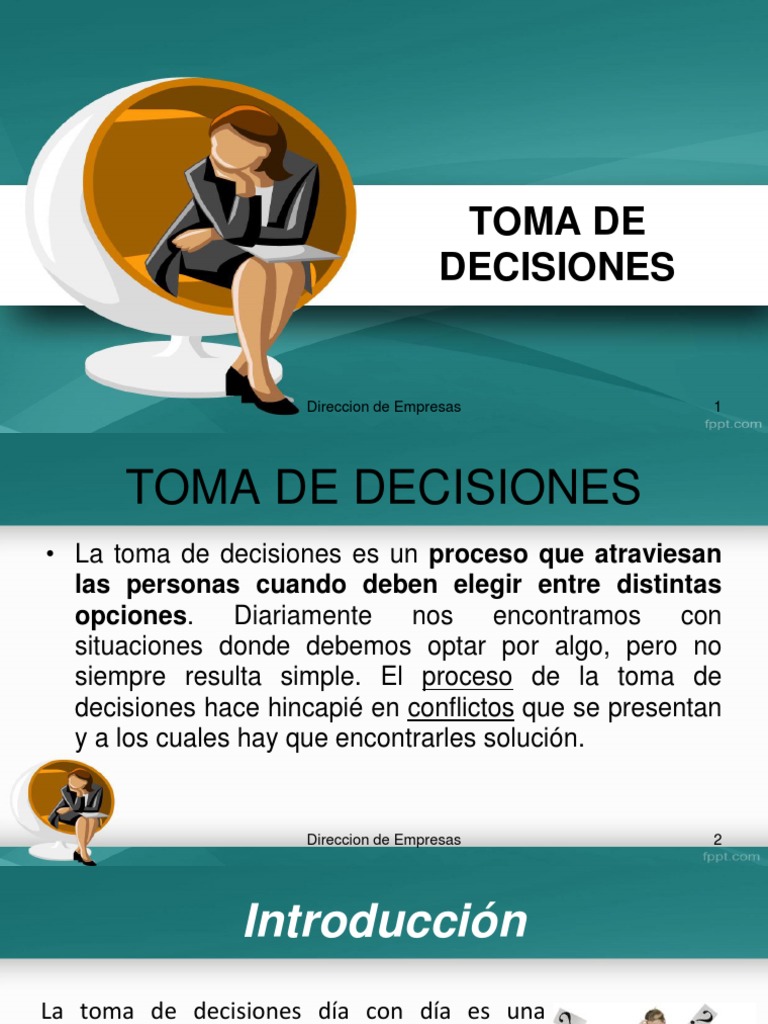 Toma de Decisiones Empresariales | PDF | Crecimiento personal y ...