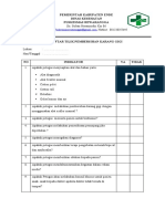 Daftar Tilik Pembersihan Karang Gigi