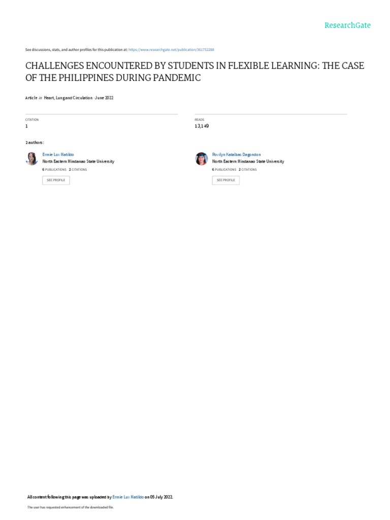 Challenges in Flexible Learning in the Philippines | PDF | Educational ...