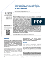 Evaluation of Perfusion Index as an Objective Tool.4