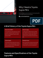 Why I Need A Toyota Supra MK4