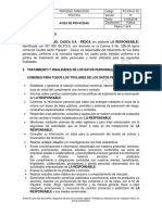 PO-DR-01-02 Aviso Priva V.01 CAUCA