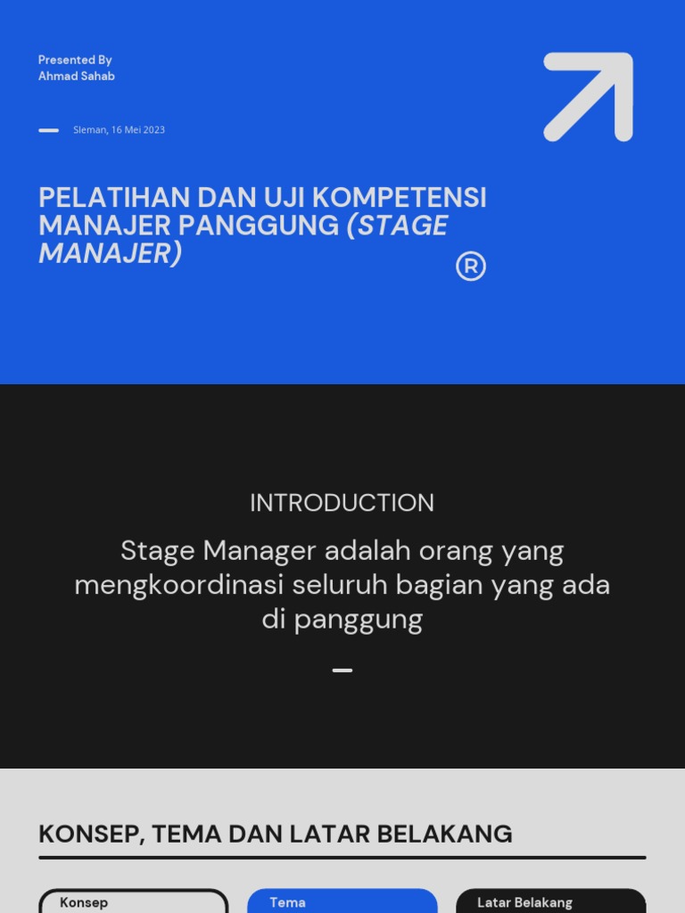 Peran dan Tugas Stage Manager | PDF