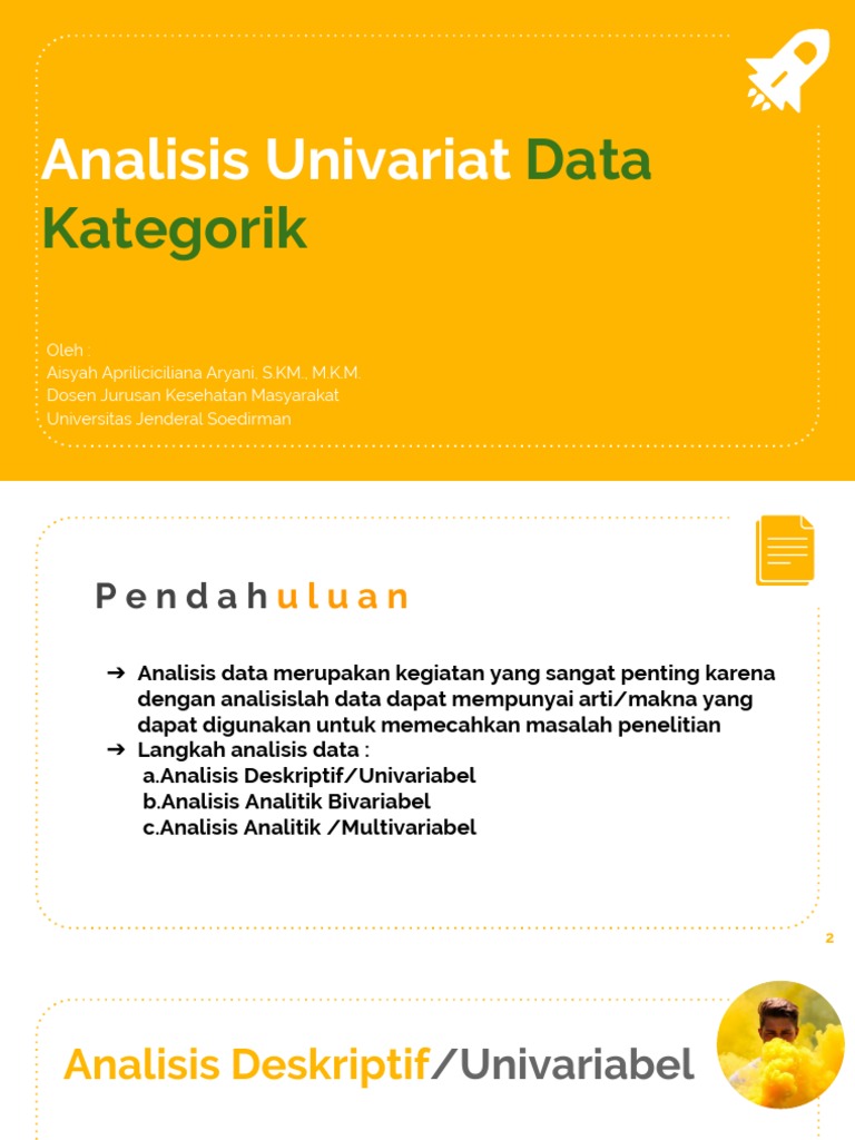 Analisis Univariat Data Kategorik | PDF | Metode & Bahan Ajar