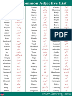200 Adjectives List