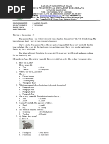 Soal B. Inggris KLS 7 Genap