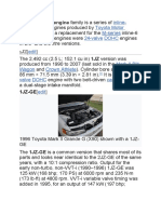 Inline-6 Automobile Toyota Motor Corporation M-Series 24-Valve Dohc Edit Mark II Blit Wagon Crown Athlete 24 - Valve Dohc Camshafts Edit