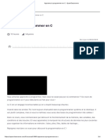 Apprenez À Programmer en C - OpenClassrooms