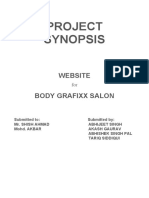 Project Synopsis Salon 