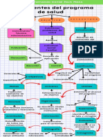 Mapa conceptual de componentes de programa de salud