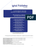 Las Microempresas Como Entes Generadores de Empleo en El Ecuador Microenterprises As Employment Generating Entities in Ecuador