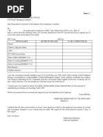 EPFO Name Change Correction Form PDF | PDF
