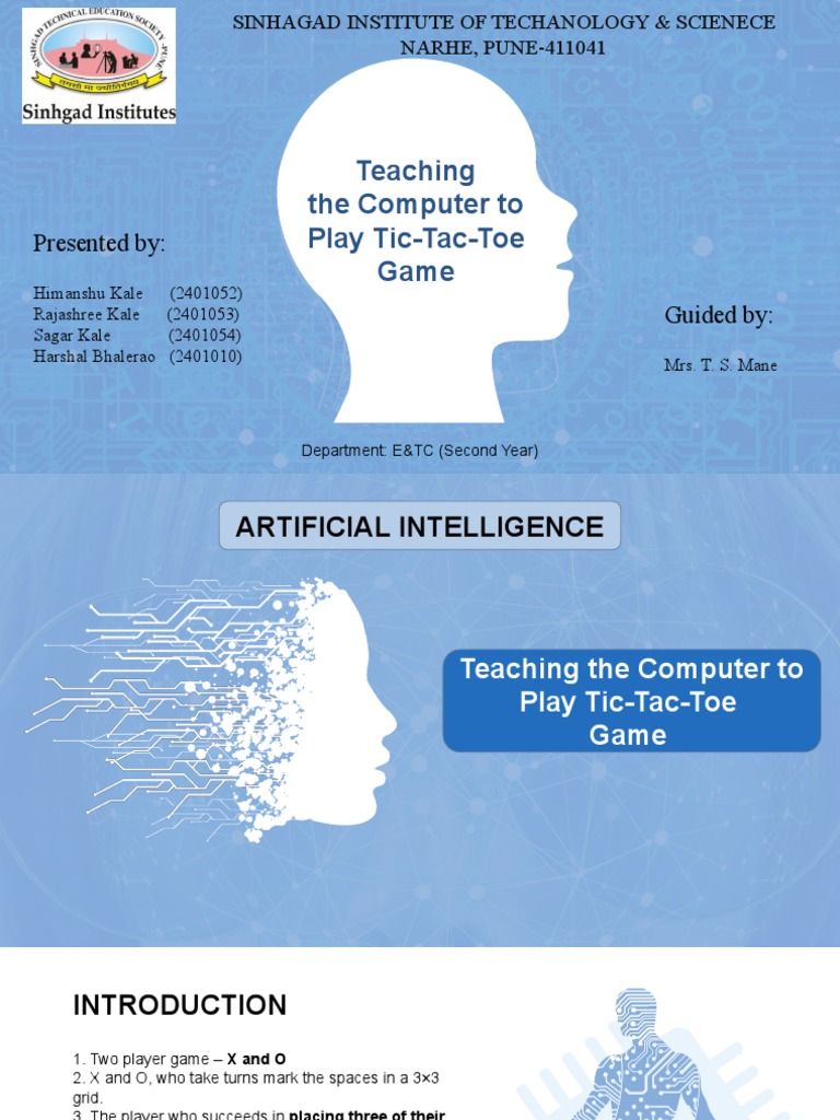 AI for Tic-Tac-Toe Game Development | PDF