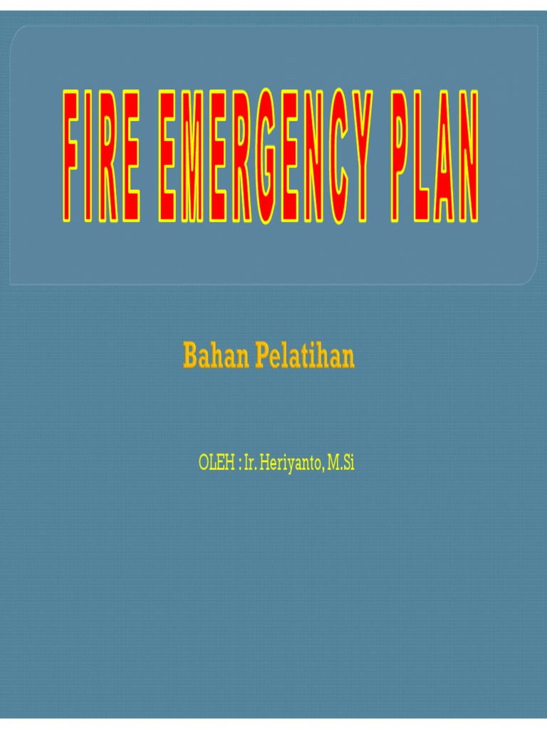 Emergency Fire Plan | PDF
