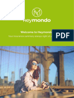 Welcome To Heymondo!: Your Insurance Summary Always Right at Your Fingertips