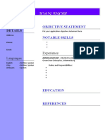 CV Template3