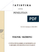 Materi Statistika 6 TekSkor Kesimp & Saran