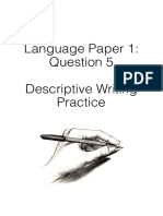 HBH Language Paper 1 Q5 Descriptive Writing Booklet