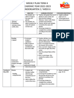 K2 Weekly Plan Week 6-4