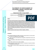 Development of Bond Market in Bangladesh: Issues, Status and Policies