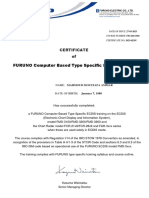 Specific Type Training For Furuno FMD Ecdis Certificate