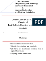 Chapter - 2 part-II Electrical Installation Standards and Symbols